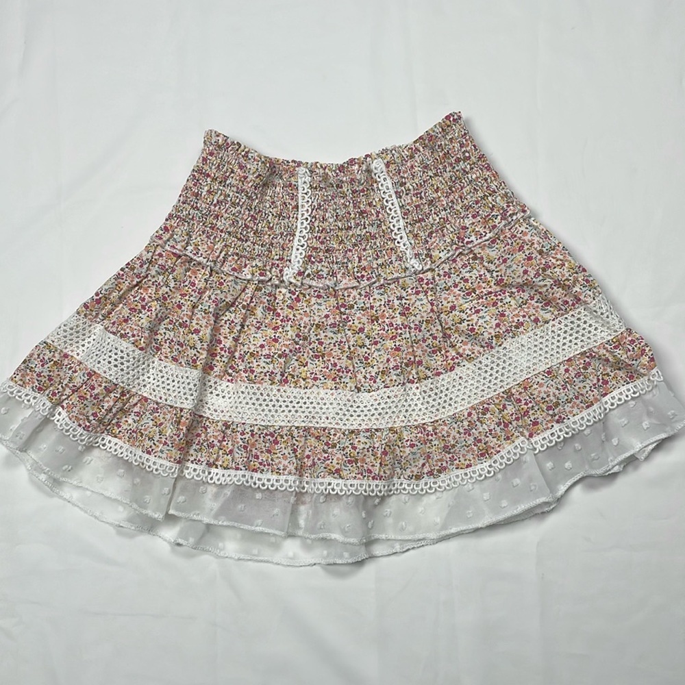 KatiejNYC Girls floral skirt